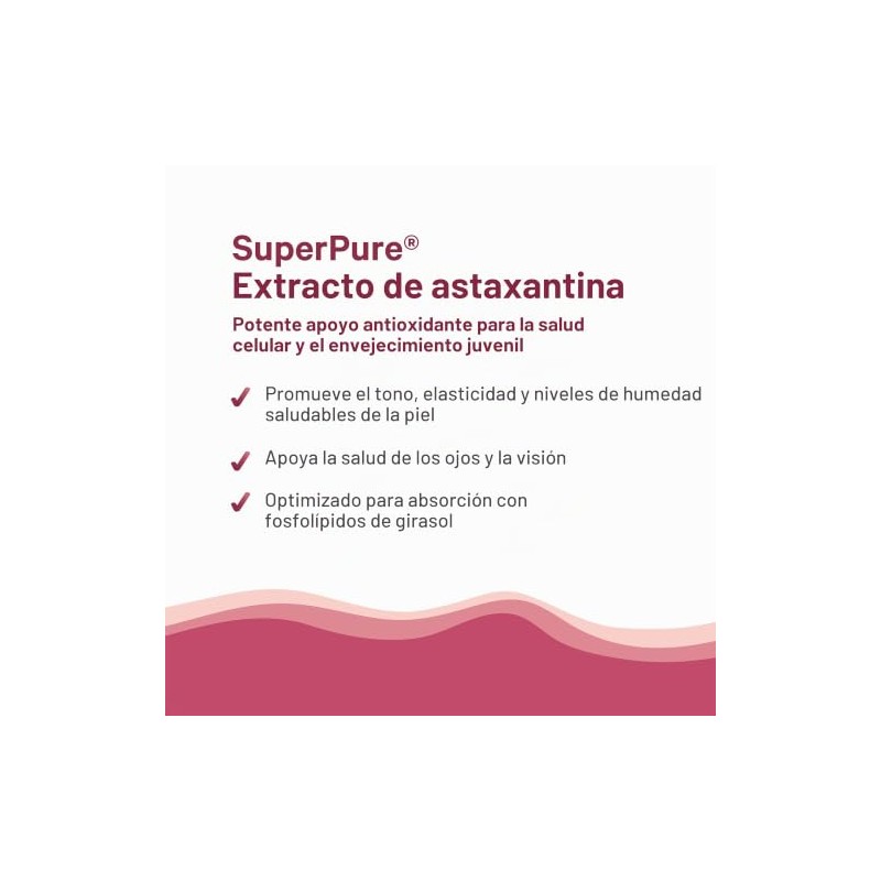 Pure Synergy Extracto de astaxantina SuperPure | 60 cápsulas |