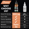 2000MG Liposomal Glutathione Liquid Drops, Ultra High Absorption, Natural Detoxification,