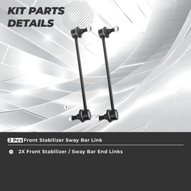 Ironants Front Stabilizer Sway Bar End Link Compatible with Toyota Sienna 2004 2005 2006 2007 2008 2009 2010 2 Set K80249，4882008020