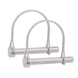 2 Pcs Safety Coupler Pin 3/8" x 2-3/4"(9.5mm x 70mm), 316 Stainless Steel Heavy Duty Shaft Locking Pins