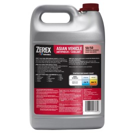 ZEREX Asian Red Antifreeze Coolant Long Life Silicate Free 1 Gallon