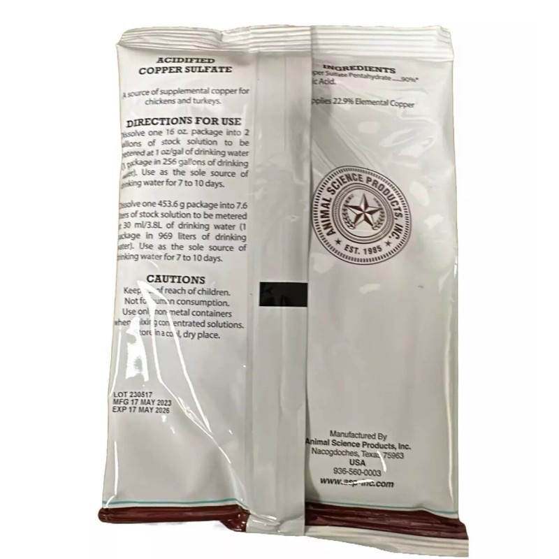 VSI Riverside (1) Acidified Copper Sulfate for Sour Crop in