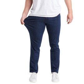 Mugsy Studio Blues Men’s Jean - Classic Fit Dark Blue Denim Jeans for Men - Comfortable & Flexible Pants for Men - True to Size