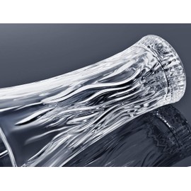 Vase 12" Flower Vases, Crystal Clear Glass Vases for Flowers, Tall Crystal Vase, Modern Large Glass Home Office Decor for Living Room Dining Table Centerpieces, Birthday and Wedding