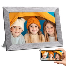 Digital Picture Frame, 10 Inches, WiFi Digital Picture Frame, Built-in 32 GB Memory, Electronic Frame with IPS Touch Screen, Auto Rotate, Easy Sharing Photos or Videos via App