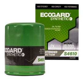 ECOGARD S4610 Premium Spin-On Engine Oil Filter for Synthetic Oil Fits Honda Accord 2.4L 2003-2017, CR-V 2.4L 2002-2019, Civic 1.8L 2006-2015, Pilot 3.5L 2003-2021, Odyssey 3.5L 2005-2021