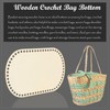 Yayatty Basket Floors for Crocheting, Natural Wood Basket Base, Hollow