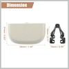 RATCHROLL 2 Set Beige Iron Sun Visor Cap Clip Clip
