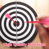 JeiibrZui 6pcs Zero Stress Flight System Durable Plastic Dart Flight