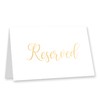 Manta Makes 10 pack gold reserved table signs for a