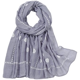 MAIRY Scarf Women Ladies Scarves Lightweight Multifunctional Fashion Gray Scarfs Gifts Large Soft Pashmina Shawls and Wraps for All Seasons,16512