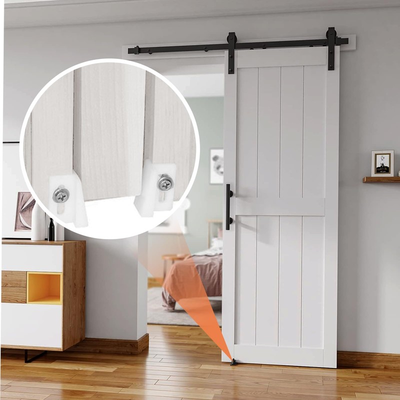10 Pcs Pocket Door Bottom Guide, Plastic Sliding Door Track