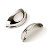 khtumeware 10 Pack 2-1/2" Drawer Pulls Polished Nickel Cabinet Cup