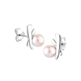 Elli Women's Stud Earrings 925 Sterling Silver, Facet cut, No Gemstone