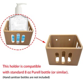 SPANSEE Chicken Coop Hand Sanitizer Holder, Holder Compatible with 8 oz Purell, Brackets Only, (Screws Included