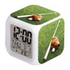 MINZEN LED Alarm Clock Baseball Bats Gloves Footballer Desk Table