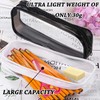 AOOTUERL Pack of 2 Large Capacity Transparent Pencil Case, Waterproof