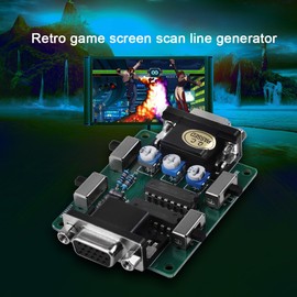 Arcade VGA Connection-Arcade Screen Scan line Generator VGA Connection Scan Line Video Effect Generator power for Arcade Machine Retro Games Gamers