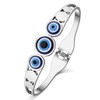 YINYA Stainless Steel Novelty Evil Eye Bracelet Bangle Jewelry for