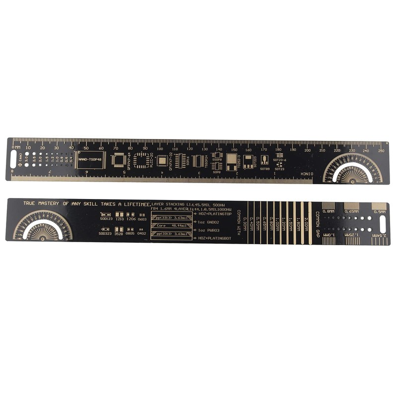 HALJIA 3PCS PCB Ruler 25cm 20cm 15cm 6.3/7.87/10.23 inch PCB
