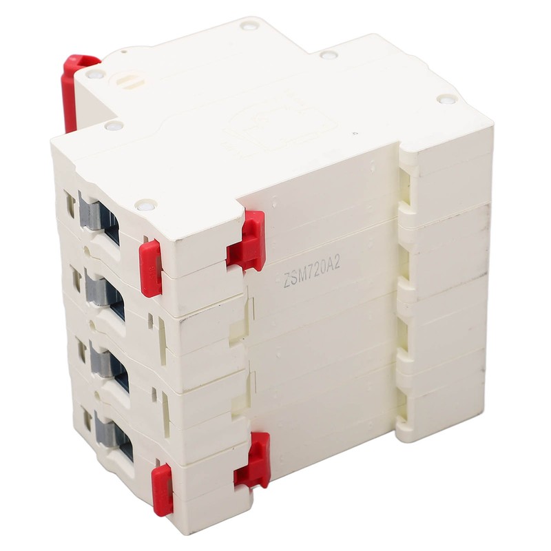 4P Miniature Circuit Breaker DIN Rail Mounting Overload Protection Switch