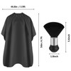 FEBSNOW Professional Hair Cutting Cape with Neck Duster Brush, Salon