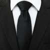 RBOCOTT Black Tie Single Necktie for Men(34)
