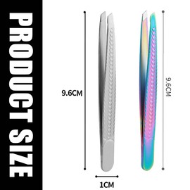 SULIUDAJI Pack of 2 tweezers eyebrow plucking, tweezer remover for eyebrows, precision tweezers for plucking facial hair, splinters and ingrown hair, for face care