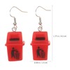 Holibanna 4 Pairs Trendy Trash Bin Earrings Resin Toilet Bottle