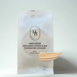 Heave Blue Heve Blue Pentaberry Panthenol Repair Glow Foundation Cushion, No. 22-23 Beige Refill, 1 piece / 헤브블루 펜타베리 판테놀 리페어 글로우 파운데이션 쿠션, 22-23호 베이지 리필, 1개