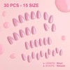 Artquee 30 Pcs Light Purple Short Press on Nails Almond