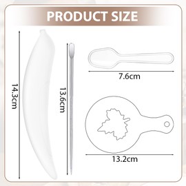 HOTUT Electric Latte Art Pen, Coffee Carving Pen with 16 Pieces Coffee Cappuccino Stencils and Coffee Art Pen, Spice Pen for Cocoa, Latte, Coffee Grounds, Cocoa Powder, Ground Sugar