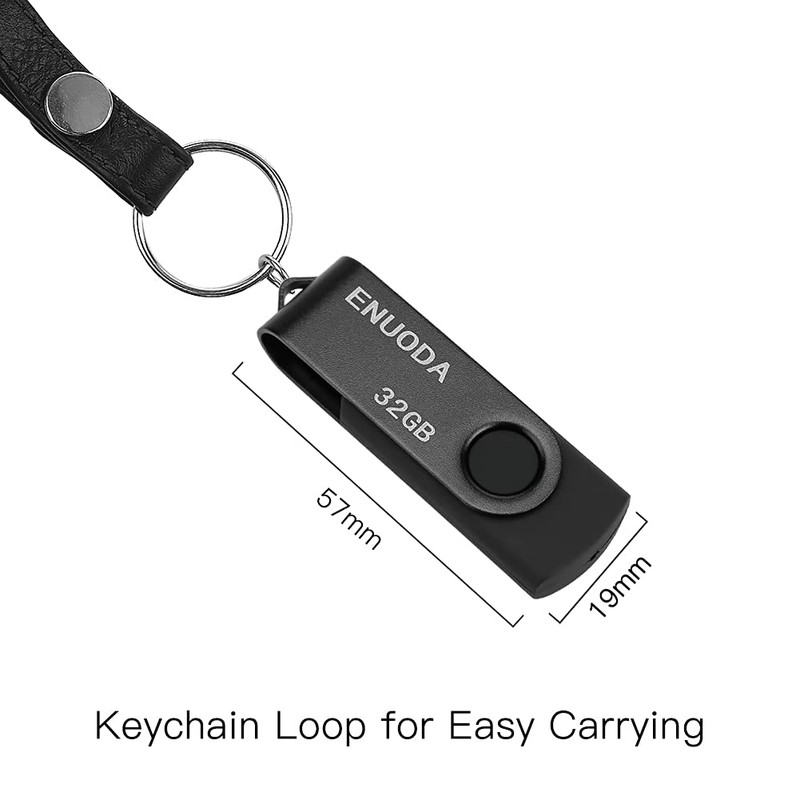 ENUODA USB Stick 32 GB Pack of 2 Memory Stick