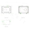Zulkit Junction Box,IP67 Waterproof Electrical Box Hinged Clear Cover Stainless