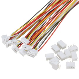 TuToy 10 Sets Mini Micro Jst 1.5 mm Zh 4-Pin Connector with Wires Cable 150 mm
