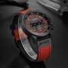 CURREN Chronograph Fashion Trend Multifunction Wrist Watch Waterproof Quartz Leather