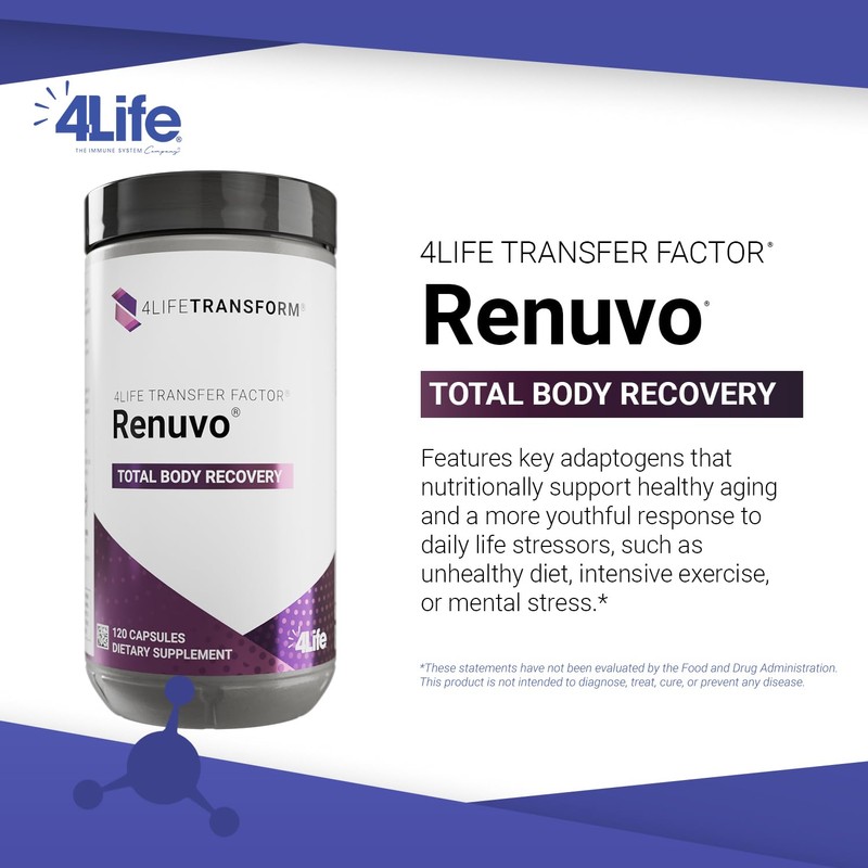 4Life - Transform Transfer Factor Renuvo - Healthy Aging -