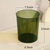 Anyoifax Small Trash Can Plastic Wastebasket 1.5 Gallon Round Garbage