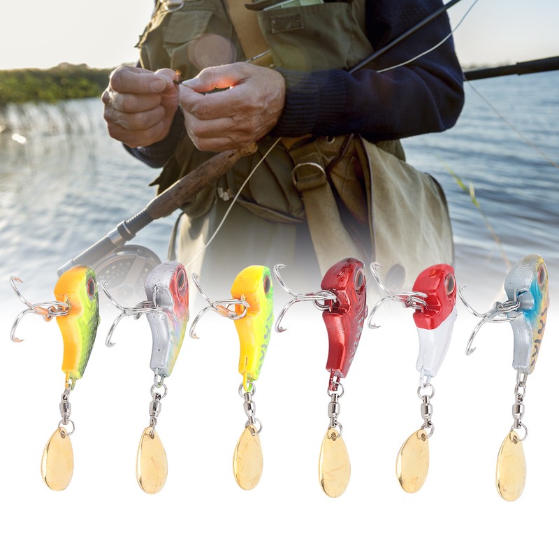 Metal Mini VIB with Spoon Trout Fishing Lure 9g Sinking