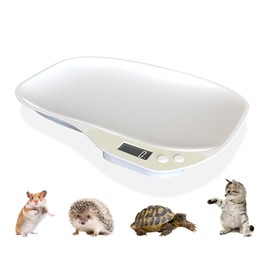 Small Digital Pet Scale for Dogs & Cats – Max 33 lbs LCD Display, Multi-Function Mini Electronic Scale for Pets, Kitchen, and Food Weighing (Hamsters, Kittens, Puppies, Birds)