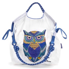 Ball&Chain Nylon Travel Tote Bag for Women，Lightweight Medium Reusable Grocery Shopping Cloth Bags，Suitable for Daily Life (White, Large)