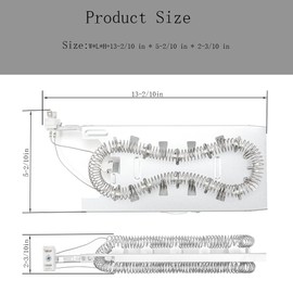 Heating Element Kit for Maytag (Bravos) Dryer MEDB765FW0, MEDB765FC0, MEDB835DW4, MEDB835DC4, MEDB855DC4, MED5630HW1, MEDX500XW0, MEDX700XW0 Repair Replacement