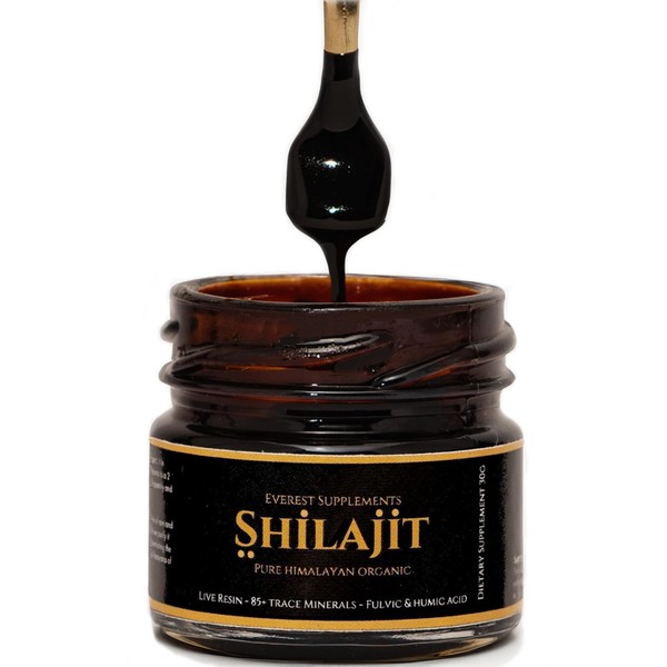 Pure Himalayan Organic Shilajit Resin - Gold Grade 500 mg