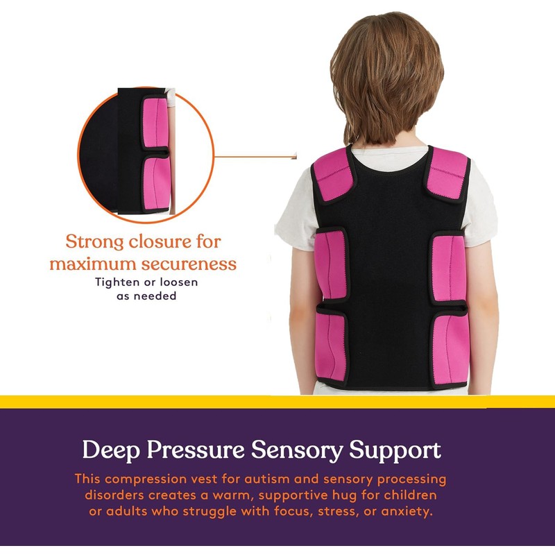 Sensory Compression Vest for Kids Sensory Processing Disorder Vest Deep