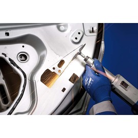 PFERD Starter Kit 6-Piece | 5x Straight Cutting Disc PSF Steelox 76 x 1.0 x 10.0 mm + Tool Holder for Straight Grinder | 69198288 - for Steel and Stainless Steel (INOX)