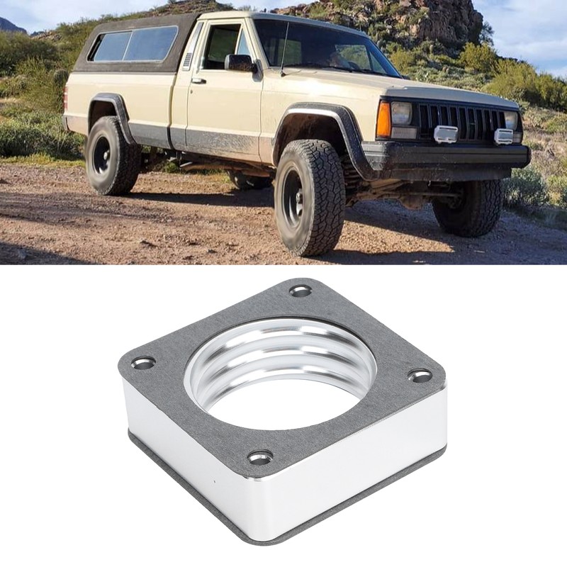 Car Throttle Body Spacer Aluminium Alloy Maintenance Replacement for Jeep