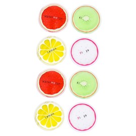 TOVINANNA 2sets Cooling Pad Ice Pack Portable Sports Ice Bag Reusable Pvc Cooler Eye Edema Treatment Summer Travel Essential 4pc*2 Random Style