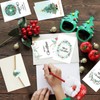 Zkaoai Christmas Cards with Envelope Set, 12 Pieces Christmas Cards