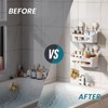 TAILI Shower Caddy Suction Cup 2 Pack, Shower Organizer Removable