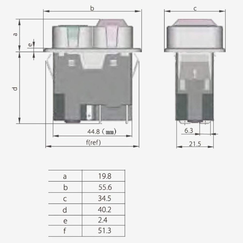 KEDU KJD17B 120V/16A 4 Pins Industrial Electromagnetic Switch Waterproof ON